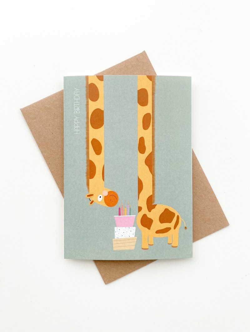 Birthday Giraffe card