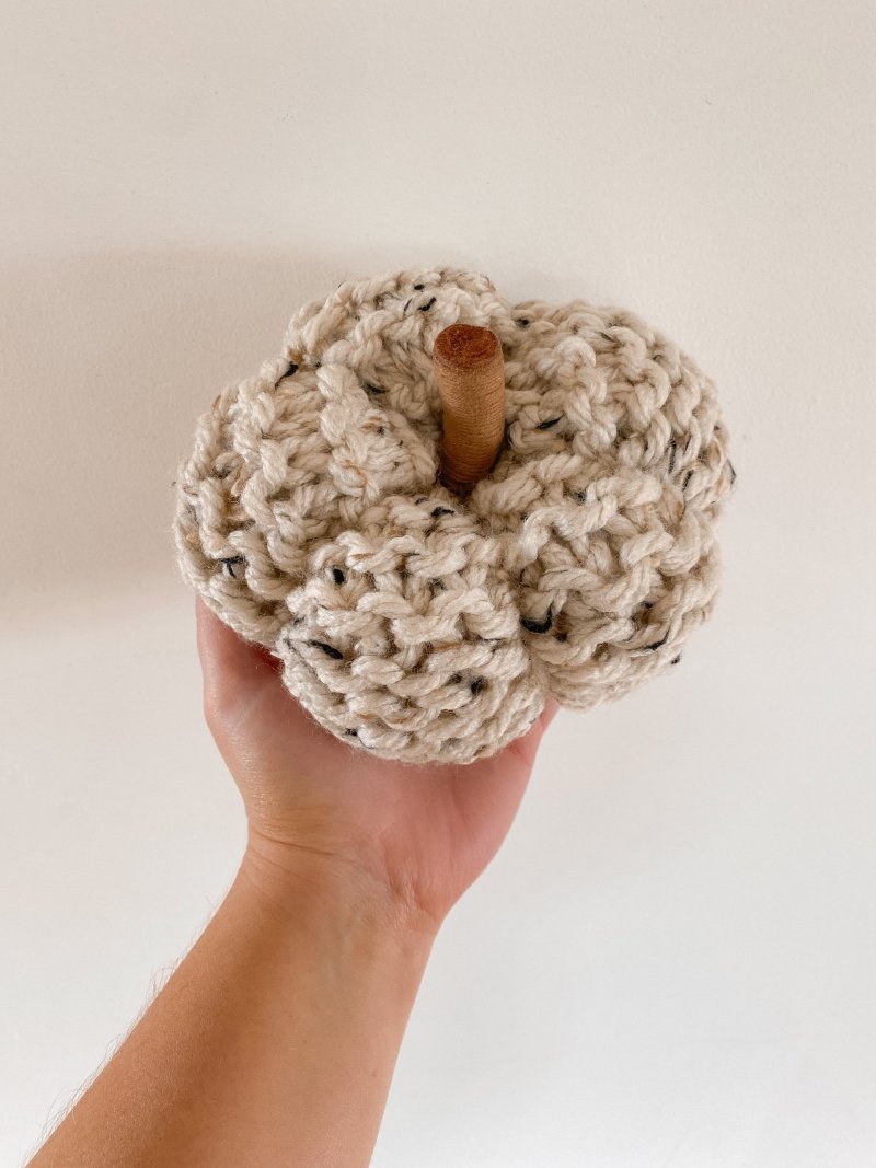 Hand Knit Pumpkin