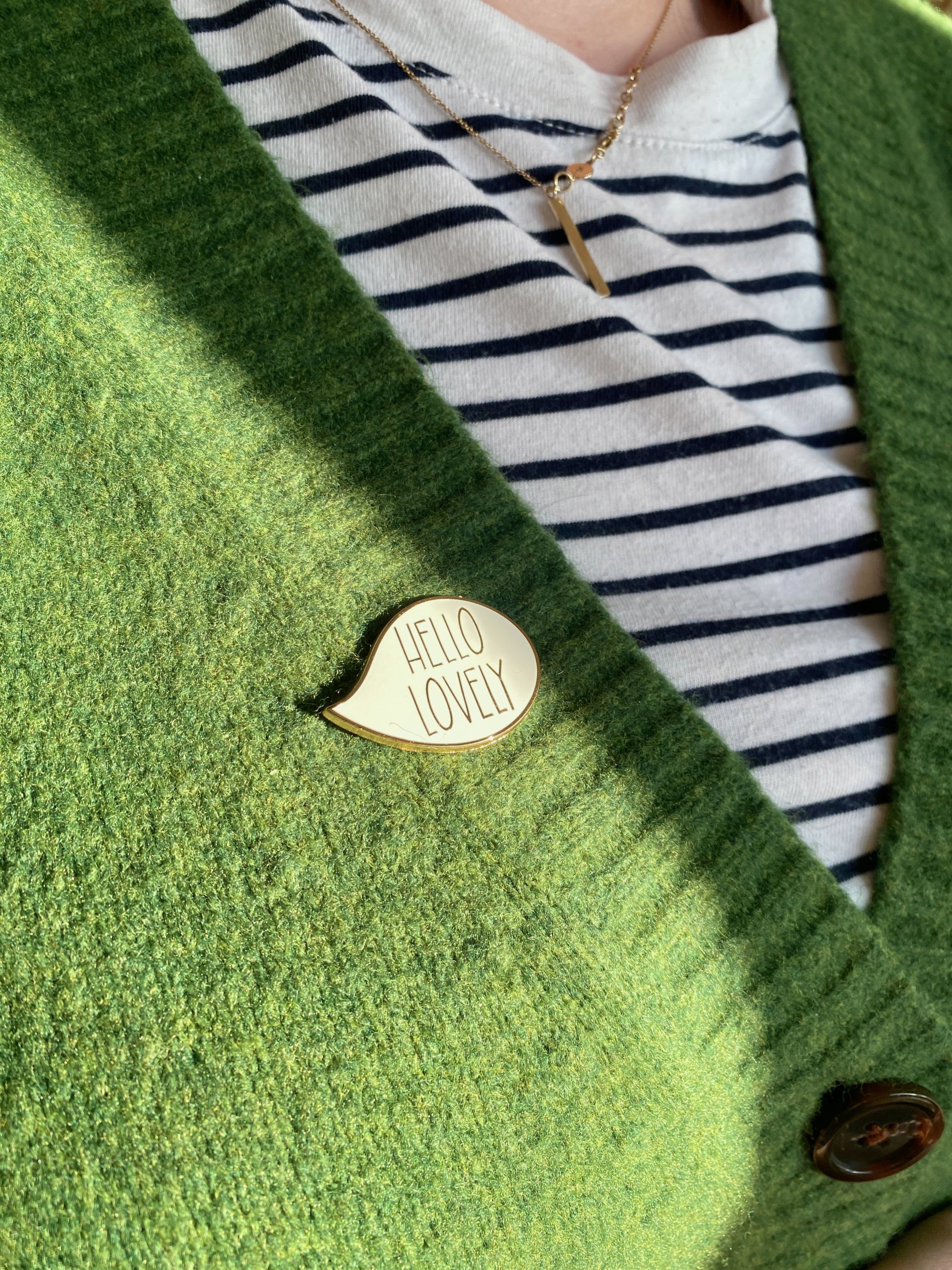 Hello Lovely Enamel Pin - Image 3