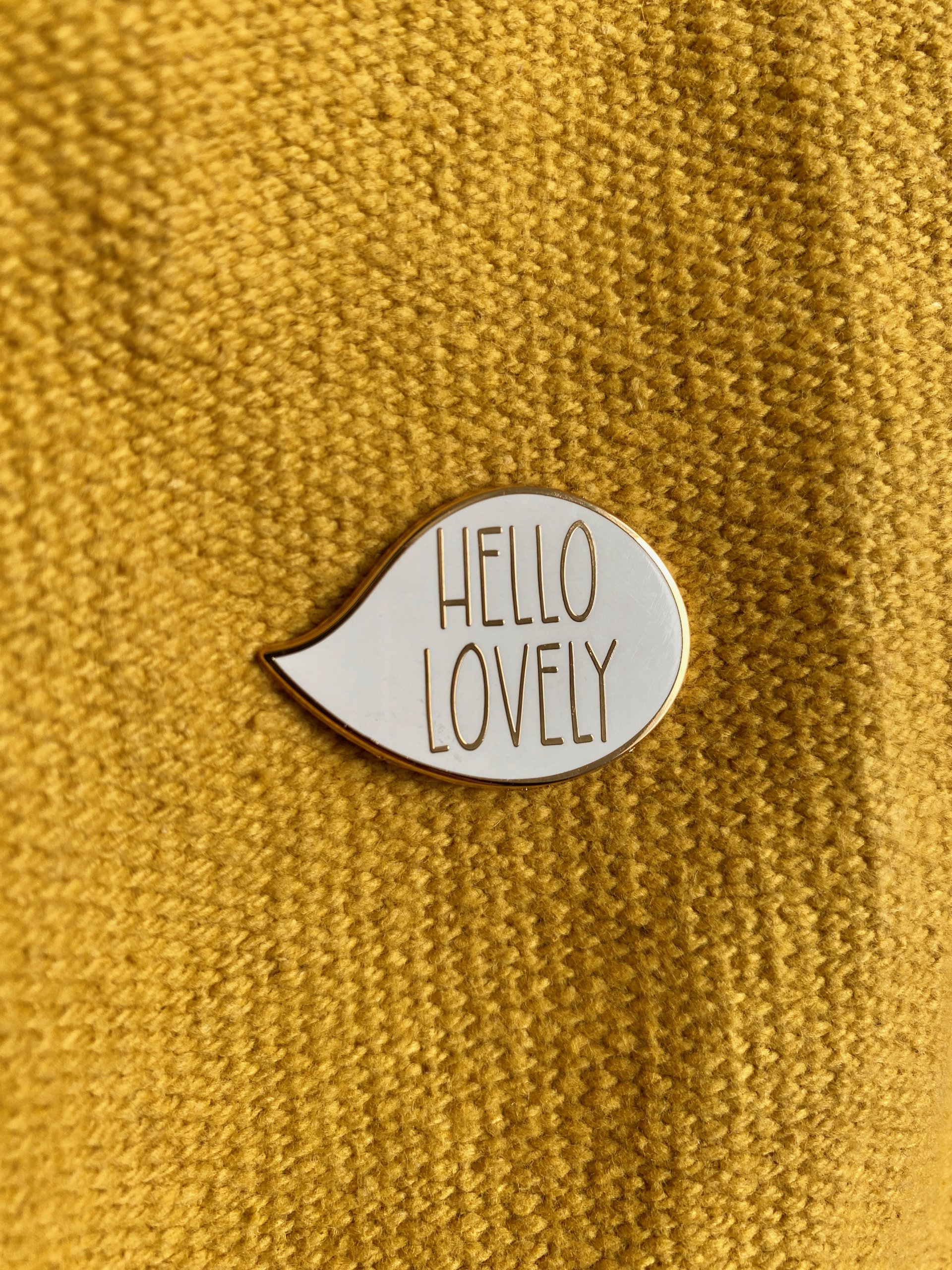 Hello Lovely Enamel Pin - Image 2
